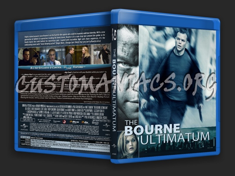 The Bourne Ultimatum blu-ray cover