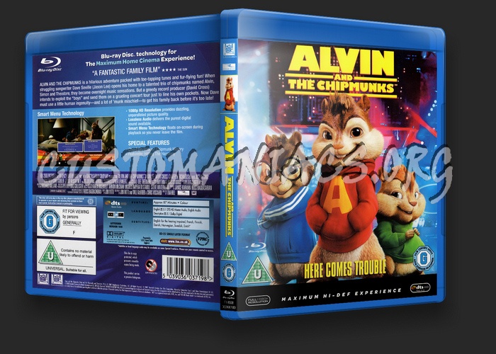 Alvin and the Chipmunks blu-ray cover