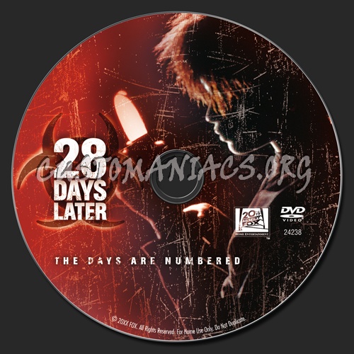 28 Days Later dvd label