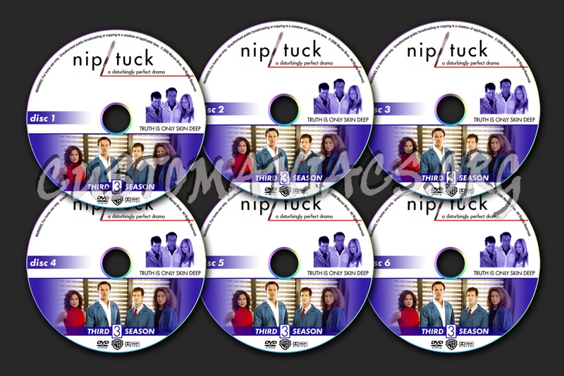 Nip Tuck - Season 3 dvd label