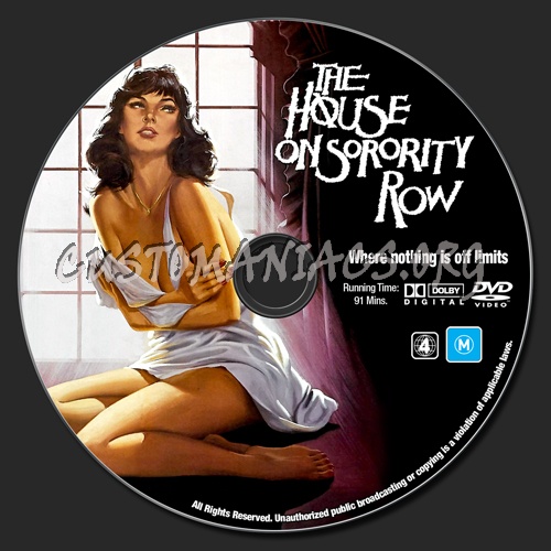 The House On Sorority Row dvd label