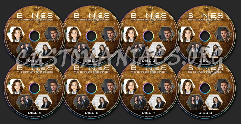 Bones - Season 1 dvd label