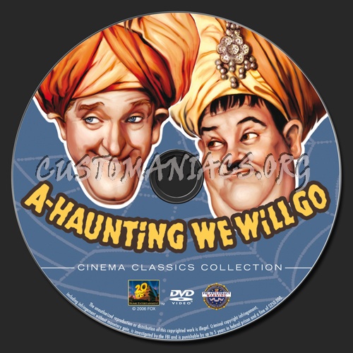 A-Haunting We Will Go dvd label