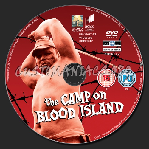 The Camp on Blood Island dvd label