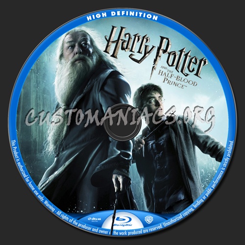 Harry Potter and the Half-Blood Prince blu-ray label