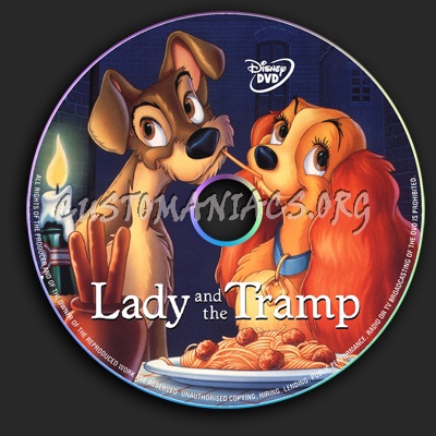 Lady and the Tramp dvd label