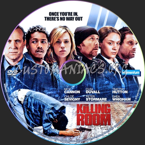 The Killing Room dvd label