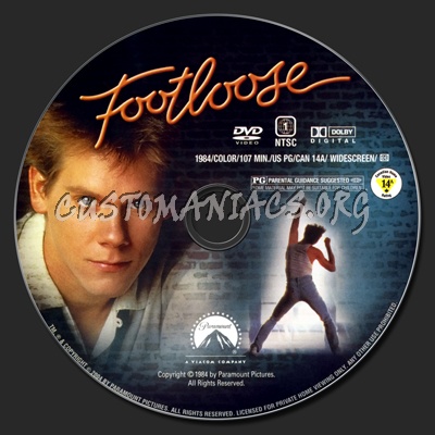 Footloose Collector's Edition dvd label