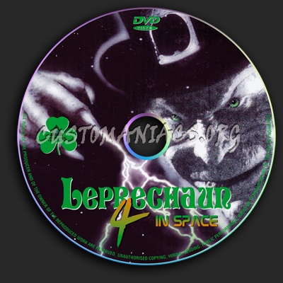 Leprechaun 4 In Space dvd label