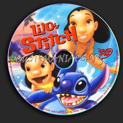 Lilo and Stitch dvd label