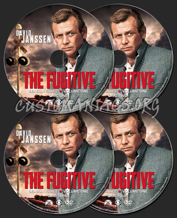 The Fugitive Season 3 Volume 1 dvd label