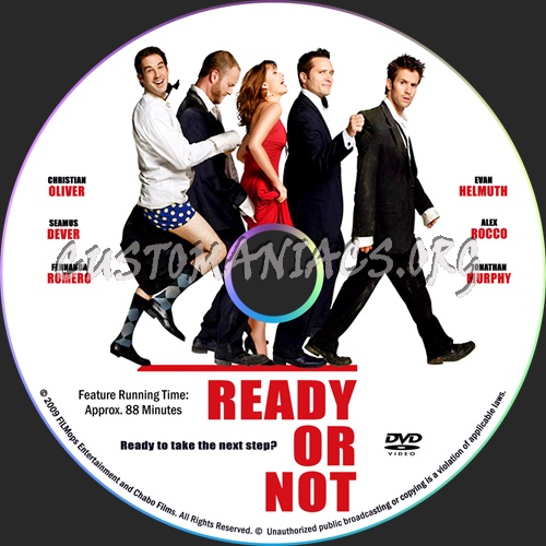 Ready Or Not dvd label