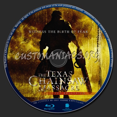The Texas Chainsaw Massacre : The Beginning blu-ray label