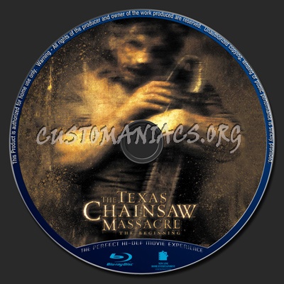 The Texas Chainsaw Massacre : The Beginning blu-ray label