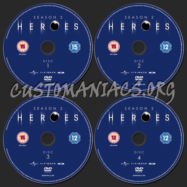 Heroes Season 2 dvd label