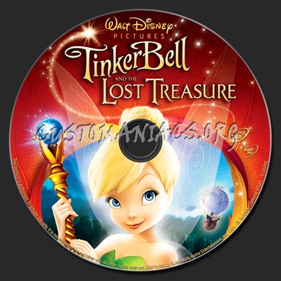 Tinker Bell and The Lost Treasure dvd label