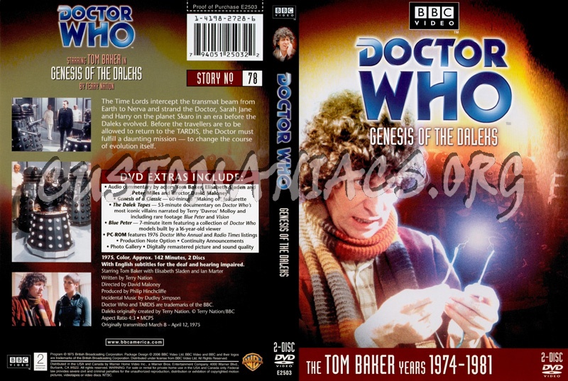Doctor Who 78 Genesis of the Daleks dvd cover