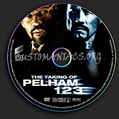 The Taking Of Pelham 123 dvd label