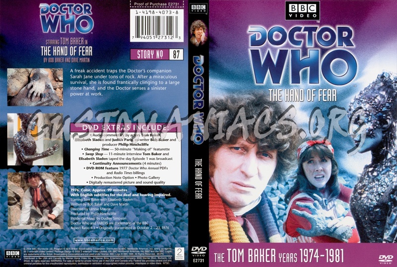 Doctor Who 87 Hand of Fear dvd cover