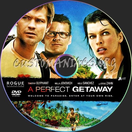 A Perfect Getaway dvd label