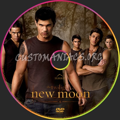 The Twilight Saga - New Moon dvd label