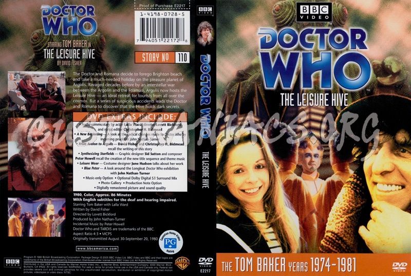 Doctor Who 110 Leisure Hive dvd cover
