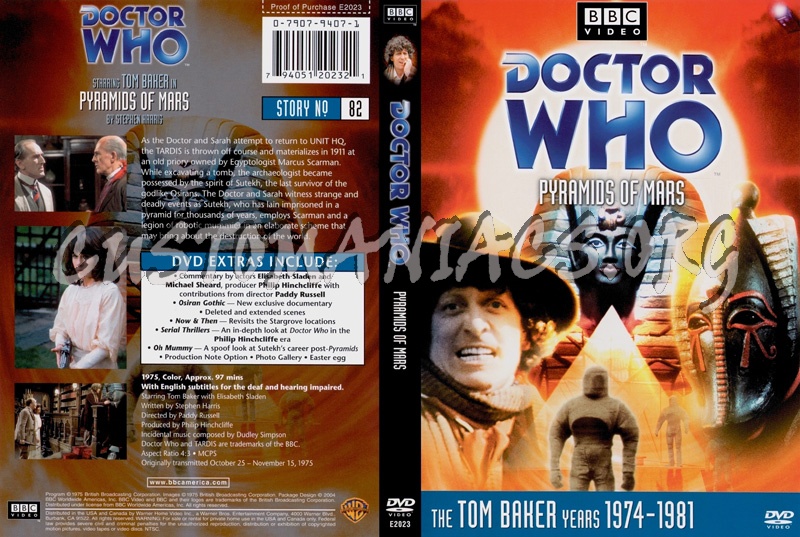 Doctor Who 82 Pyramids of Mars dvd cover