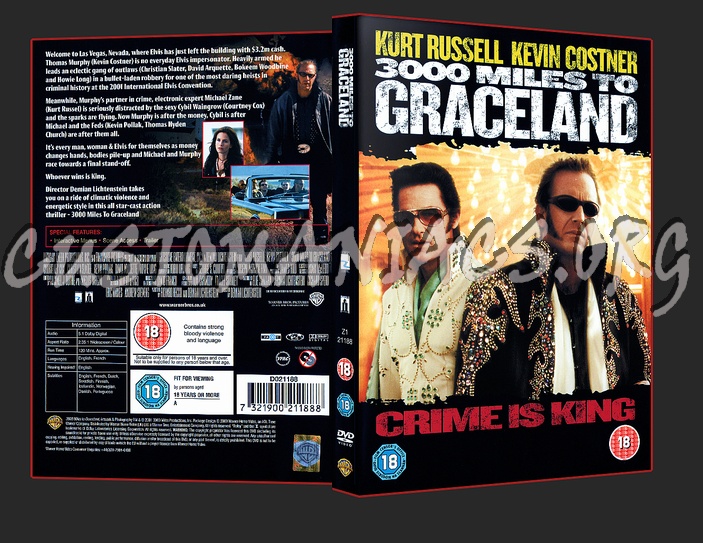 3000 Miles From Graceland dvd cover