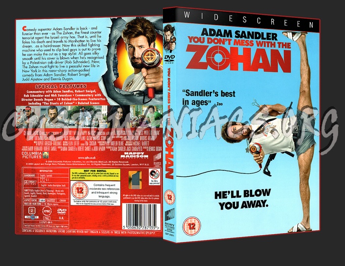 You Don't Mess with the Zohan dvd cover