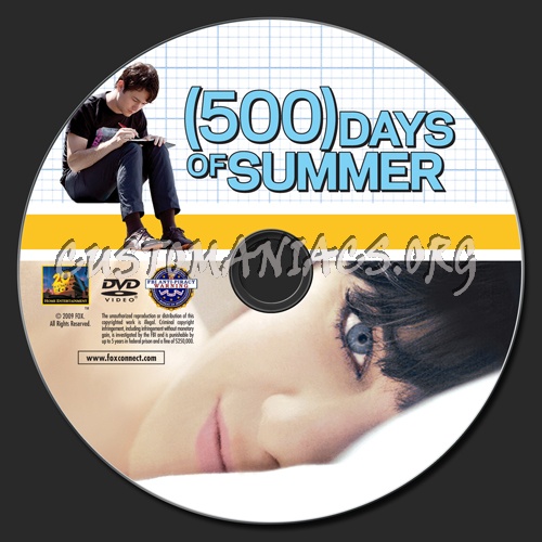 (500) Days of Summer dvd label