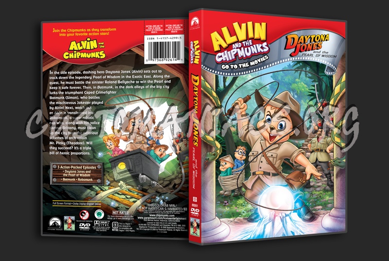 Alvin and the Chipmunks Daytona Jones and the Pearl of Wisdom dvd cover