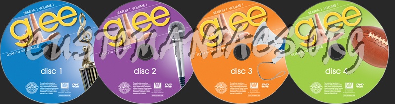 Glee Season 1 Volume 1 dvd label
