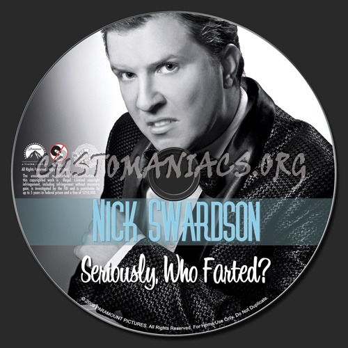 Nick Swardson Seriously Who Farted ? dvd label