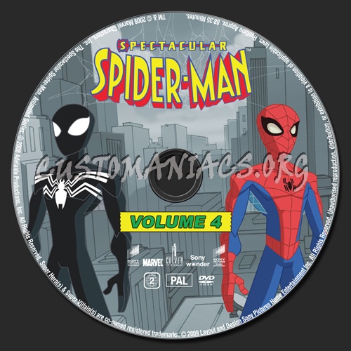 Spectacular Spider-Man Volume 4 dvd label