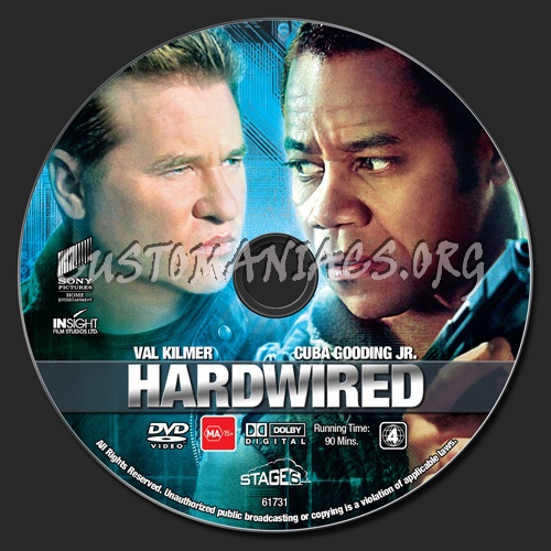 Hardwired dvd label