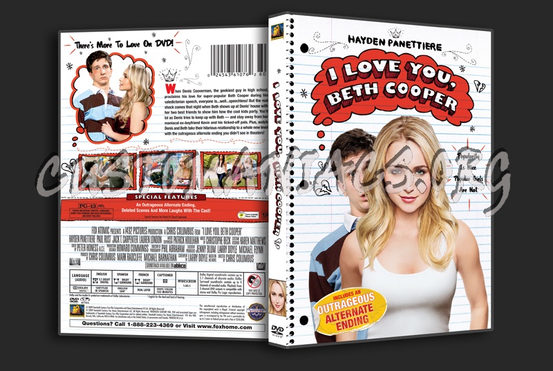 I Love You, Beth Cooper dvd cover