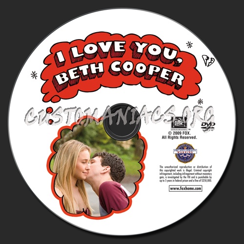 I Love You, Beth Cooper dvd label