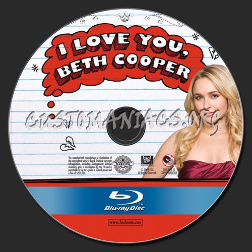 I Love You, Beth Cooper blu-ray label