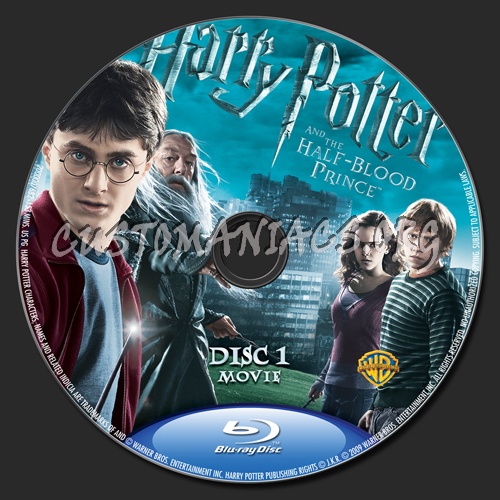 Harry Potter and the Half-Blood Prince blu-ray label