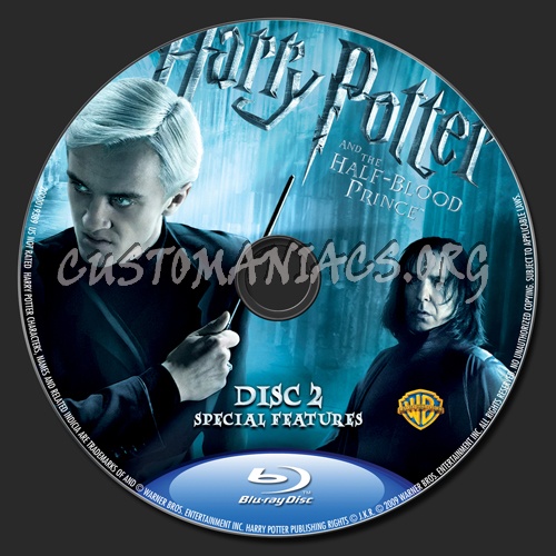 Harry Potter and the Half-Blood Prince blu-ray label
