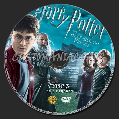 Harry Potter and the Half-Blood Prince blu-ray label