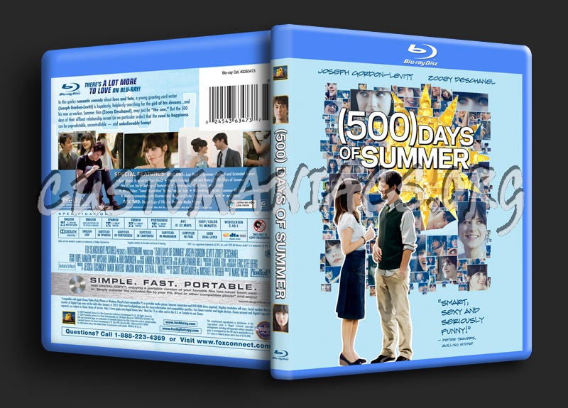 (500) Days of Summer blu-ray cover