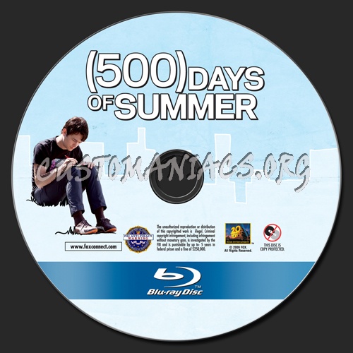 (500) Days of Summer blu-ray label