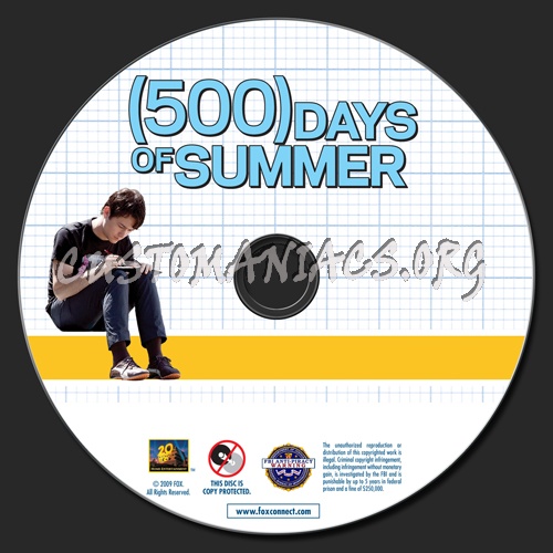 (500) Days of Summer dvd label