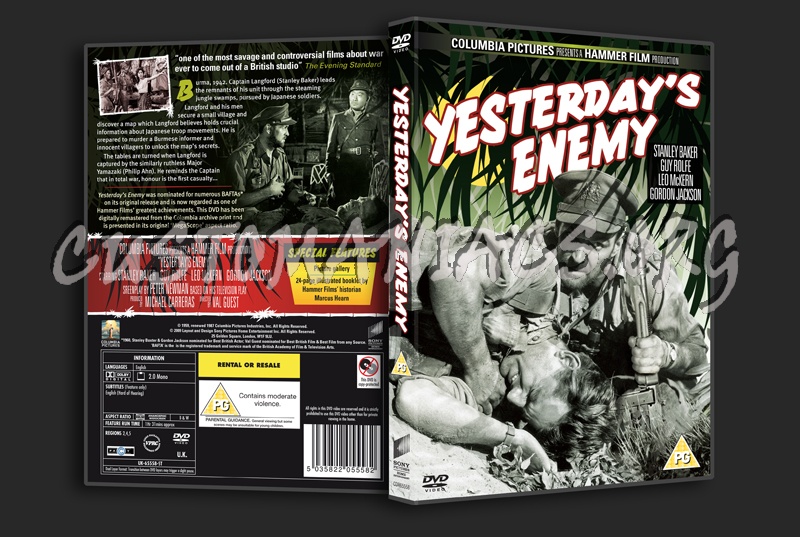 Yesterday's Enemy dvd cover