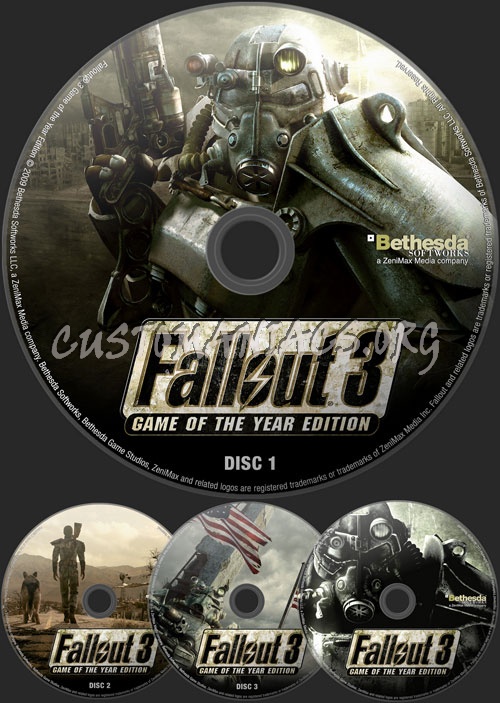 Fallout 3 - Game Of The Year Edition (GOTY) dvd label