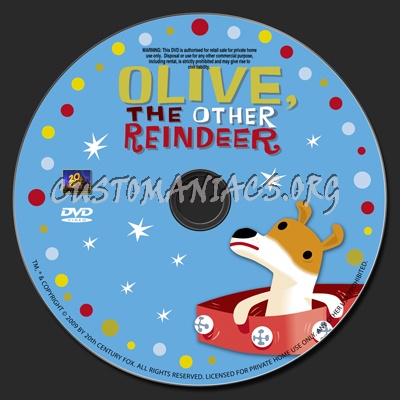 Olive The Other Reindeer dvd label
