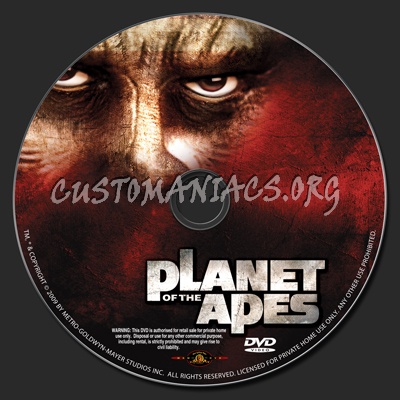 Planet Of The Apes dvd label