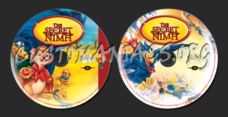 The Secret Of Nimh dvd label