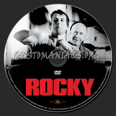 Rocky dvd label